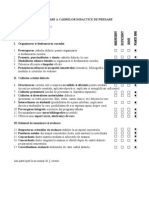 Chestionar Evaluare Cadre Didactice - Curs