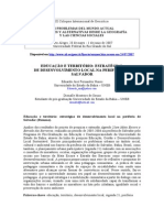 Educação e Território Estratégias de Ação de Ea Na Periferia de Salvador