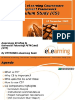 Framework Awareness CS 31Oct2003 AA