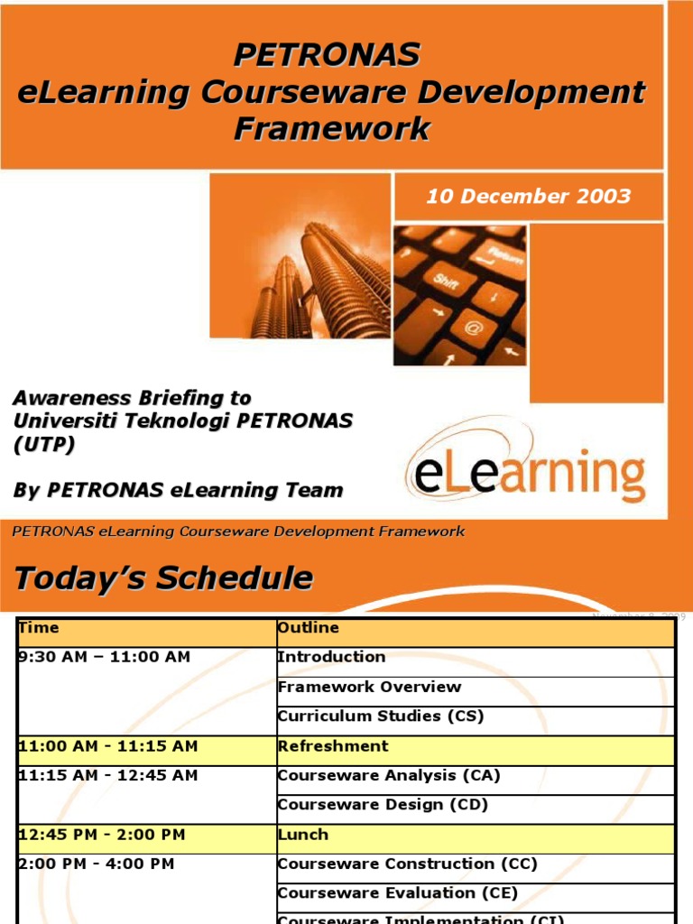 PETRONAS eLearning Development Framework | PDF | Educational Technology ...
