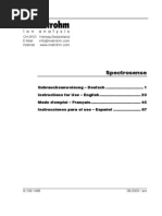 Spectrosense Manual