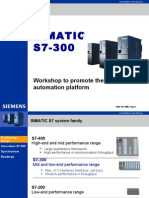 Simatic S7-300: Workshop To Promote The S7-300 Automation Platform