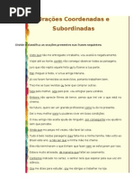 Oracoes Coordenadas e Subordinadas+Correccao