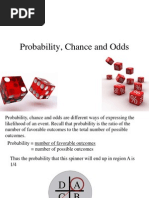 Probability Chance And Odds Pdf Odds Probability