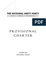 Provisional Charter of National Unity Party-Somalia