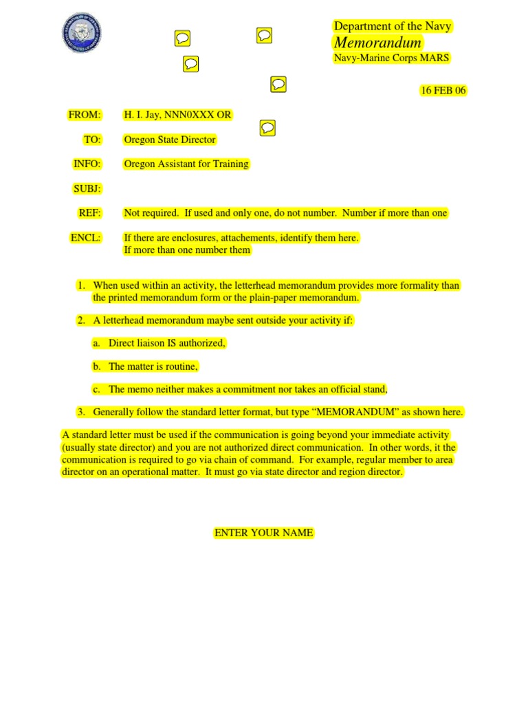 Memorandum: Department of The Navy | PDF | Career & Growth