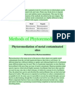 Methods of Phytoremediation