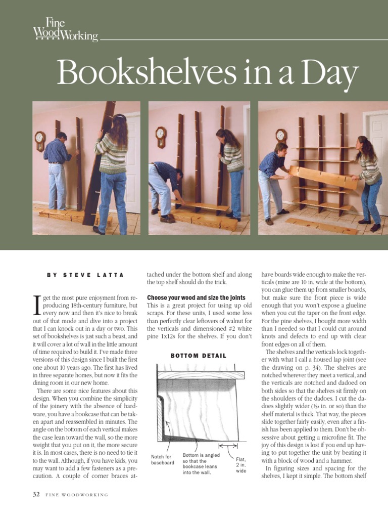 Quick DIY Bookshelves Project Guide | PDF | Bookcase | Decorative Arts