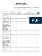 Learning Targets