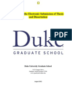 Electronic Thesis Diss Guide