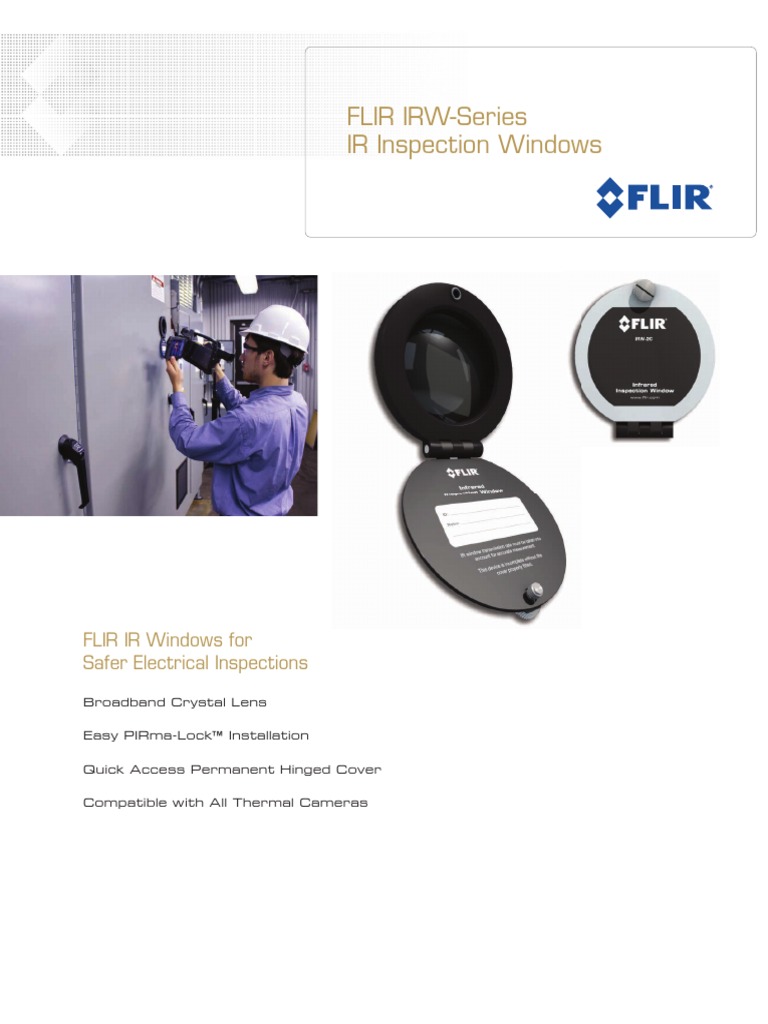 FLIR IR Windows Brochure PDF Camera Equipment