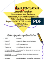 Langkah Langkah Penyusunan Soal Pedoman Penskoran 