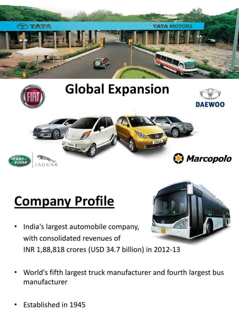 TATA Motors Global Expansion Vehicles Motor Vehicle