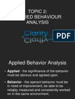 Applied Behavior Analysis