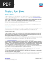 Chevron Thailand factsheet