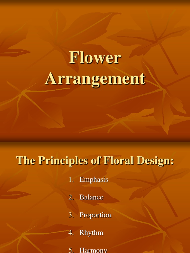Principles of Floral Design Explained | PDF | Composition (Visual Arts ...