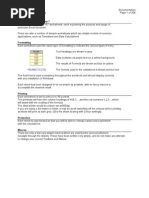 Excel Formulae