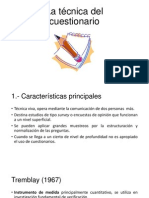 La Técnica Del Cuestionario