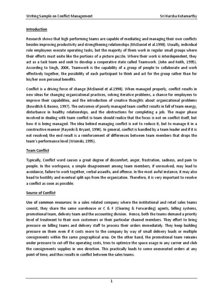 Team building and conflict management image