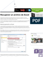 Recuperar Un Archivo de Excel