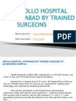 Apollo Hospital, Hyderabad by Trained Surgeons at Accredited Hospital