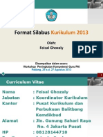 Format Silabus Kurikulum 2013