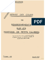 Reinsegnements Sur Les Munitions de Petit Calibre (Notice 1940)(Full Permission)