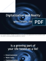 Digitalization and Reality