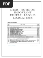 Labour Laws-Short Notes