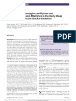 Lung (F) Fluorodeoxyglucose Uptake and Ventilation-Perfusion Mismatch in The Early Stage of Experimental Acute Smoke Inhalation