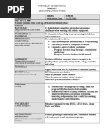 Robotic Lesson Plan