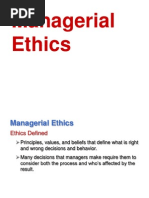 Managerial Ethics Slide