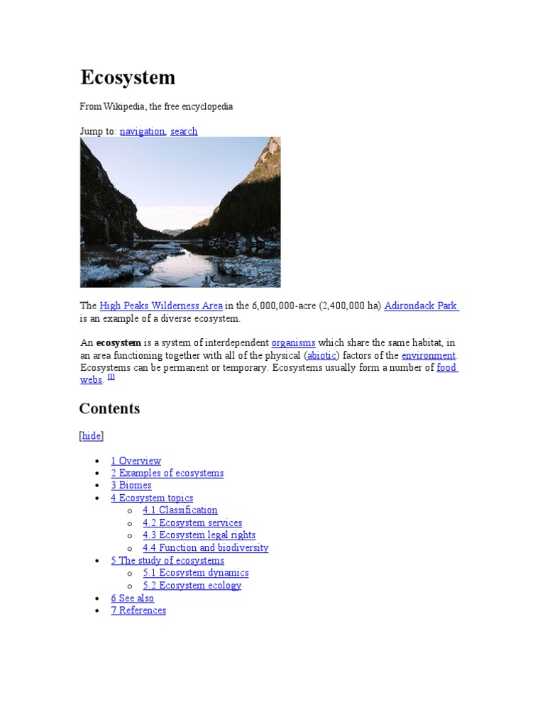 Understanding Ecosystems: Key Concepts | PDF | Ecosystem | Ecology