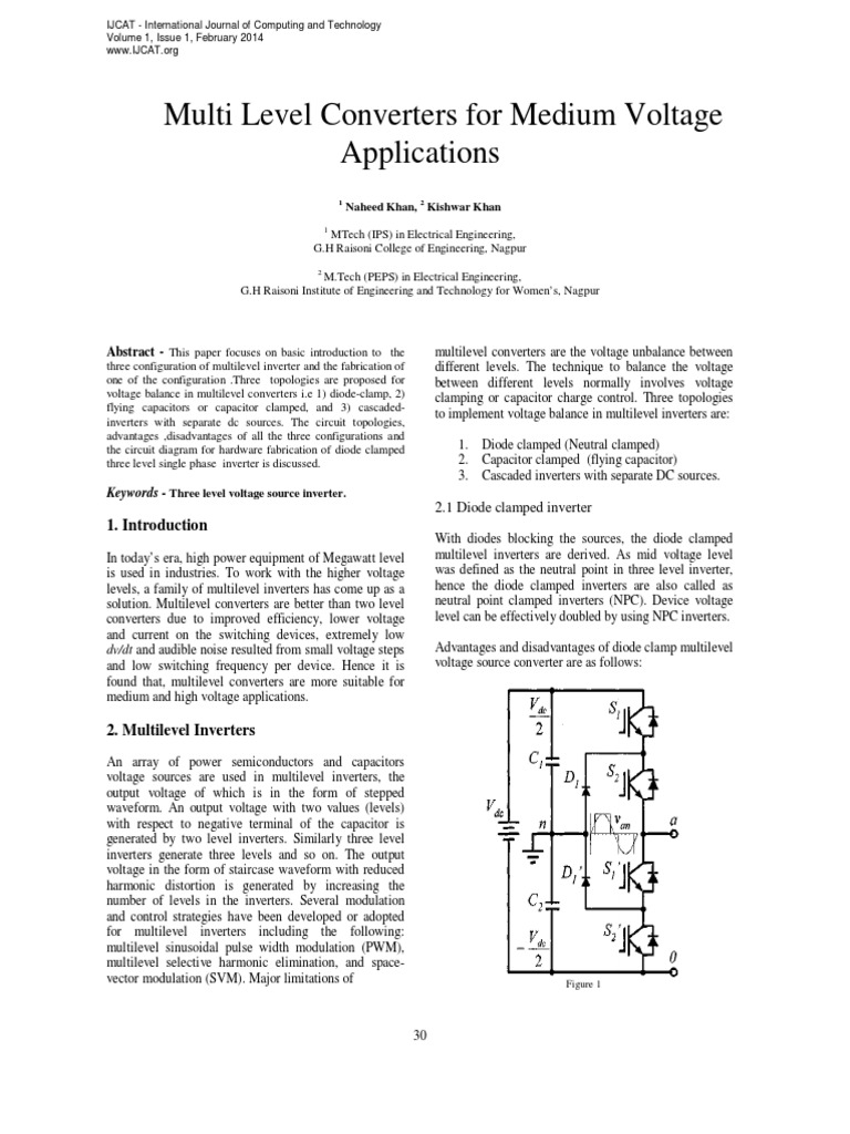 Multi Level Converters For Medium Voltage Applications PDF Power