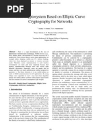 Text Cryptosystem Based on Elliptic Curve Cryptography for Networks