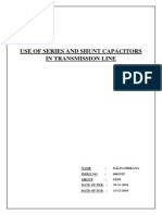 Use of Series and Shunt Capacitors in Transmission Line