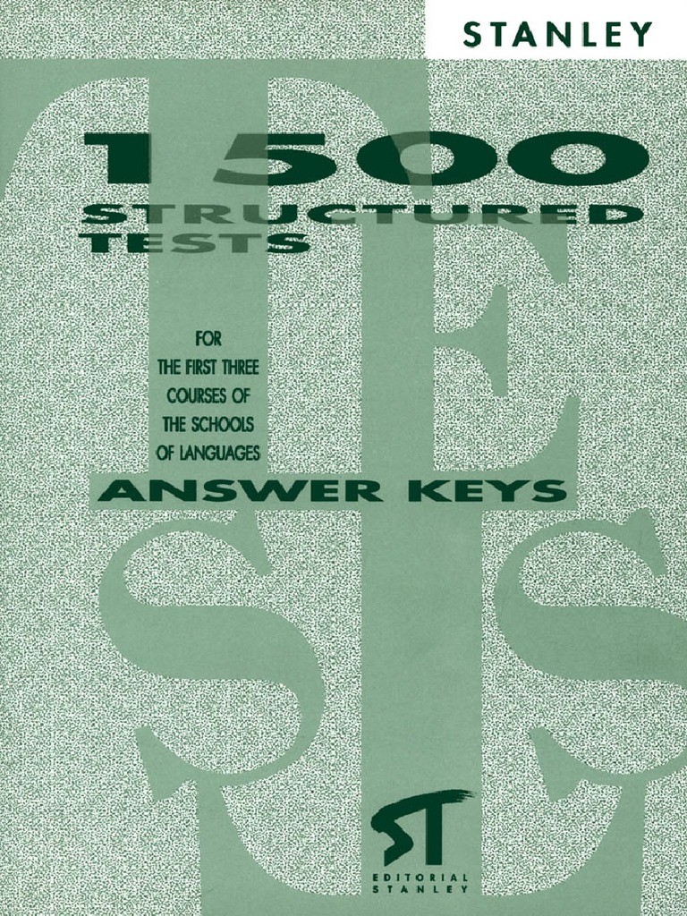 1500 Structured Test - Answer Key 1-3 | PDF