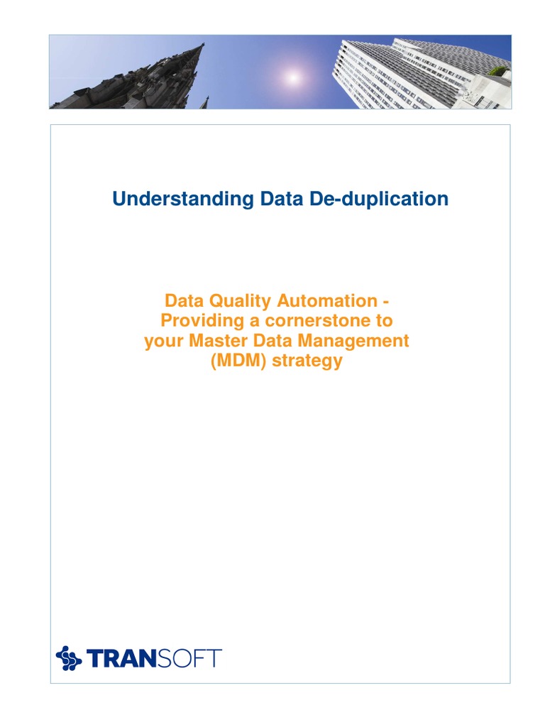 Data Deduplication | PDF