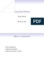 Transactional Memory: David Chisnall