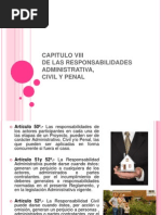 CAPITULO VIII Responsabilidades Admi, Civil y Penal