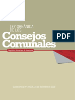 Ley Organica de Los Consejos Comunales