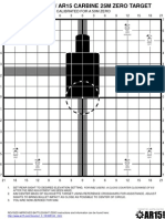 Improved M4 - AR15 Carbine Zero Target 50M