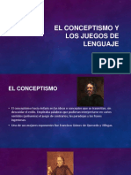 El Conceptismo y Los Juegos de Lenguaje