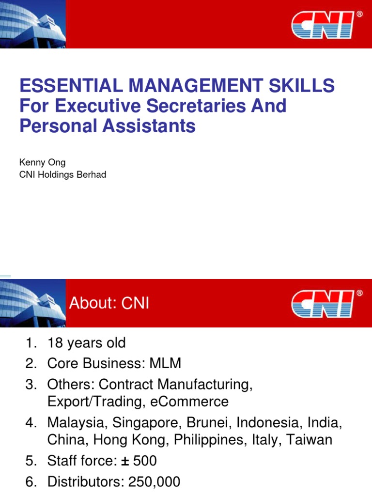 Essential Management Skills for Assistants | PDF | Time Management ...