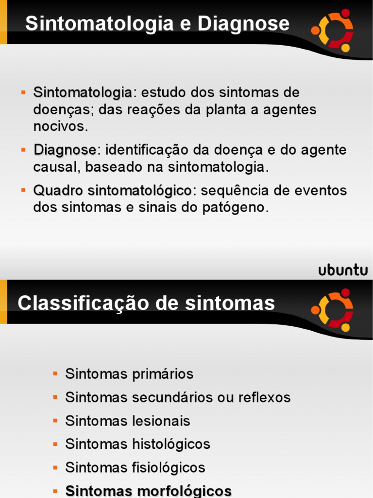 Sintomatologia e Diagnose | PDF | Ciências da Saúde | Biologia