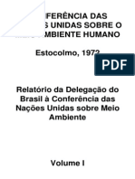 Relatório Comissão Brasileira a Conferencia de Estocolmo 1972