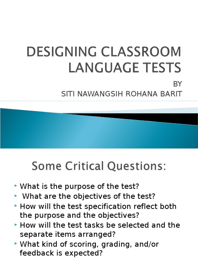 Test Design and Scoring Guidelines | PDF | Multiple Choice | Test ...