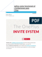 OnePlus Explica Como Funcionará El Sistema de Invitaciones Para Comprar El One