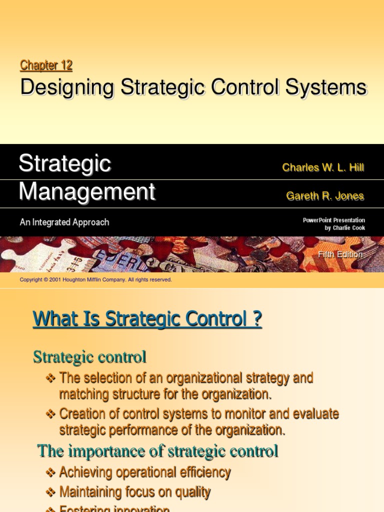 Designing Strategic Control System | PDF | Organizational Culture ...