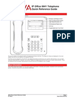 Avaya 9641 Telephone Quick Reference Guide